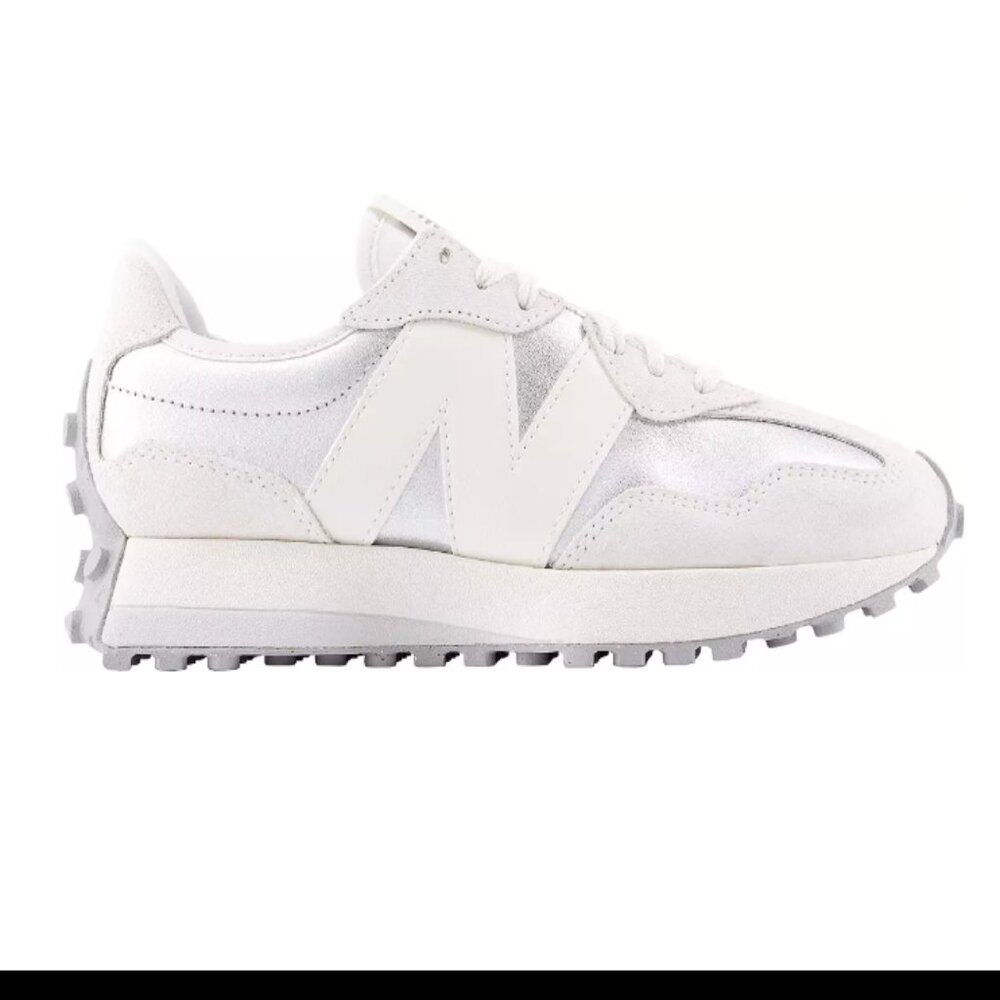 New Balance 327 Casual Women Sneakers Shoes Athletic Silver White ⚡️size 9 ⚡️ - Picture 7 of 10